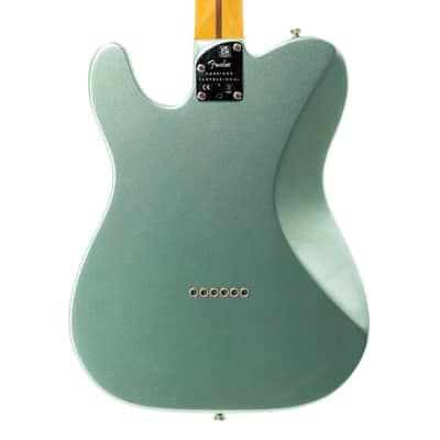 Pre-Owned Fender American Professional II Telecaster Deluxe Electric Guitar - Mystic Surf Green | Used image 4