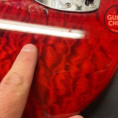 2024 Fender MIJ Japan Hybrid II Jazzmaster Quilt Red Beryl Quilt Top HSC image 12