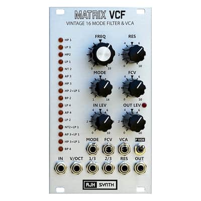 AJH Synth Matrix VCF Eurorack Multi Mode Filter Module (Silver) image 1