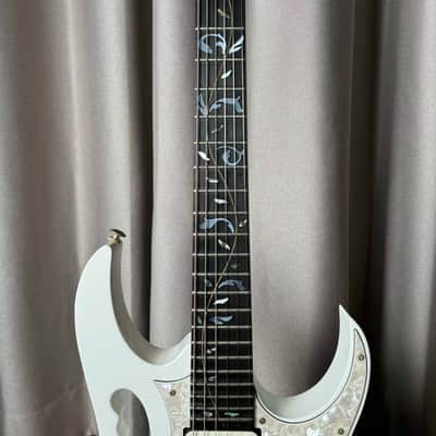 First Year! Ibanez JEM7V-WH Steve Vai Signature with Ebony Fretboard 1993 White image 3