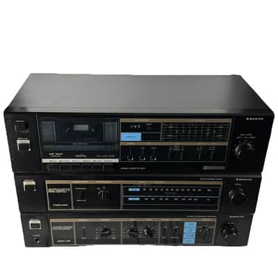 Sanyo Vintage Sanyo System 240 Audio Bundle (JA-240, JT-240, RD-240) 1970s to Early 1980s - Black image 3