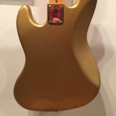 Fender Jazz Bass SPECIAL Shorline Gold Smith Era RARE Bound Maple Neck OHSC 1982 image 15