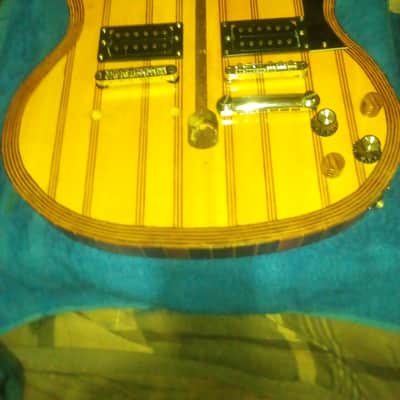 BLACK FRIDAY SALE, Custom SG Double Neck Guitar Body- Walnut & Maple. Only One Made,,6 String/12 String image 1