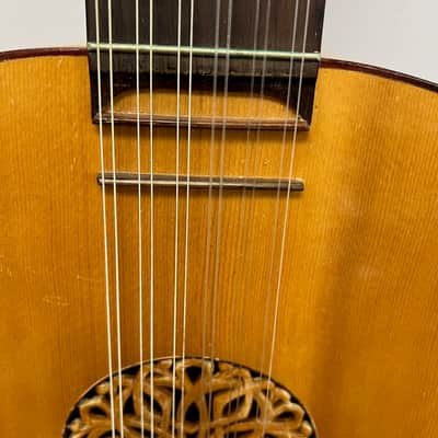 Vintage R Wilkinson Custom Made 12-String Classical Baroque Guitar with Case Made for Rod Stucky image 9