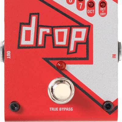 Digitech DROP Compact Polyphonic Drop Tune Pitch-Shifter w/ Power Supply and 2 Patch Cables image 8