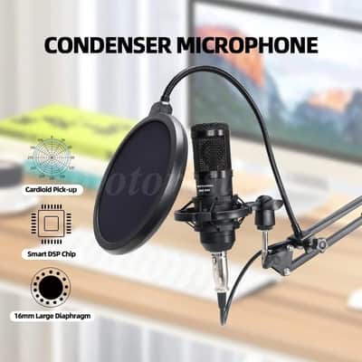 All-in-One Streaming & Recording Kit — BM800 Condenser Microphone + V8S Sound Card Bundle image 8