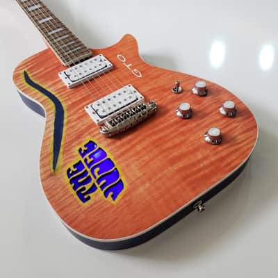 Schellinger Custom Guitars  GTO Judge Themed Guitar 2021 Carousel Red image 5