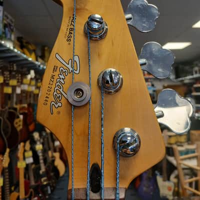 Fender Mexicon Jazz Left-Handed Bass Guitar - Black w/ Gig Bag image 5