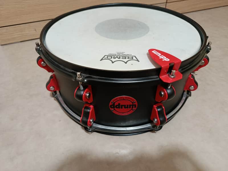 ddrum HYSD6X13SB 6x13" Hybrid Snare Drum with Built-In Trigger 2010s - Black image 1
