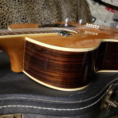Vintage Fame Acoustic Electric Guitar 747 Chet Atkins MIJ Japan 1970's w/Hard Shell Dean Case! image 7
