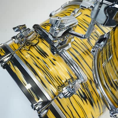 Ludwig Classic Maple "Downbeat" Drum Kit Shell Pack 20/12/14 In Lemon Oyster image 6
