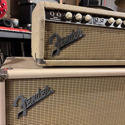 63’ Serviced Fender Bassman 6G6-A/B Brownface 50-Watt Guitar Head & cab Blonde - recapped feb 2024 by Andy Fuchs! image 5