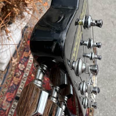 Vintage 1980’s Washburn SB-5 “Raven” 6 String Electric Guitar~MIJ~ Fresh Pro Setup image 10