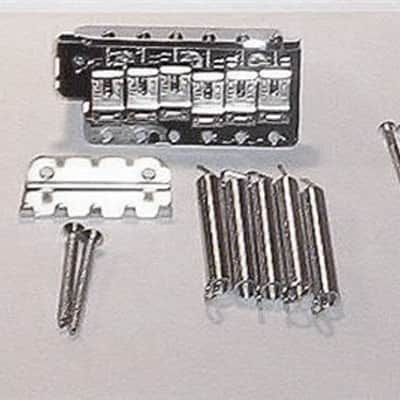 Fender® Mex Strat Chrome Bridge Assembly~2 3/16"-2 7/32" Big Block~Brand New image 1