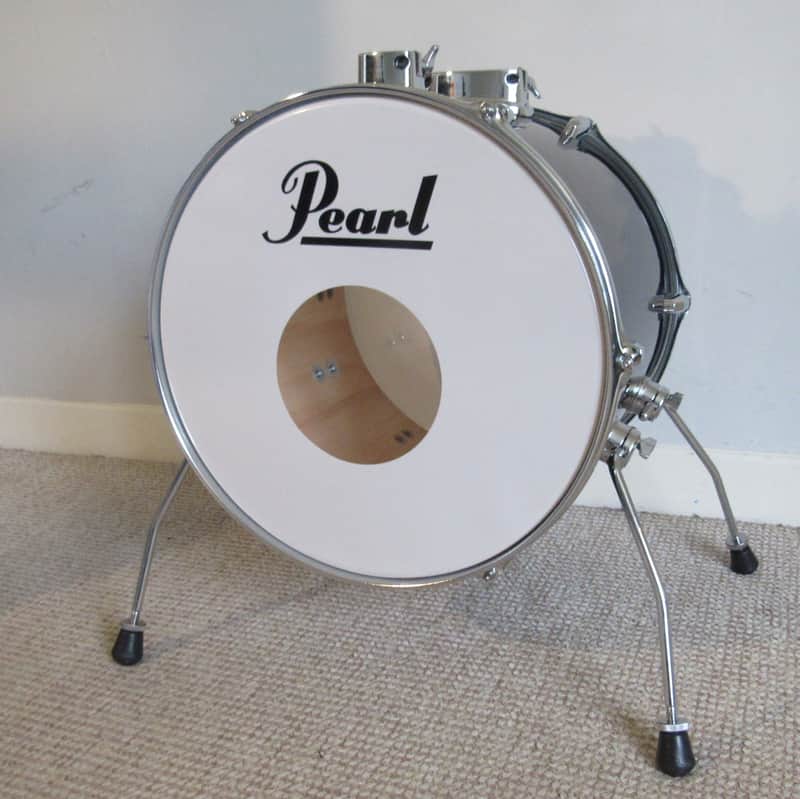 Pearl Rhythm Traveler Black 16" Bass drum - Portable / Compact Bass Drum image 1