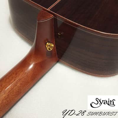 S.Yairi YD-28 Sunburst all Solid Sitka Spruce & Rosewood Dreadnought Guitar ( High Gloss ) image 8