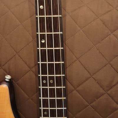 Cort A4PLUSFMMHOPN Figured Maple Top Mahogany Body 5pcs Maple Neck 4-String Electric Bass Guitar image 17