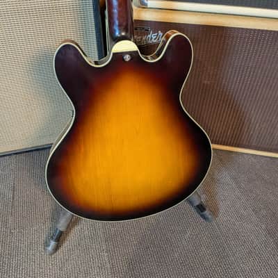 Eastman T60/TV Thinline Semi-Hollow Electric Guitar w/Case - Sunburst (Serial #P2501359) image 4