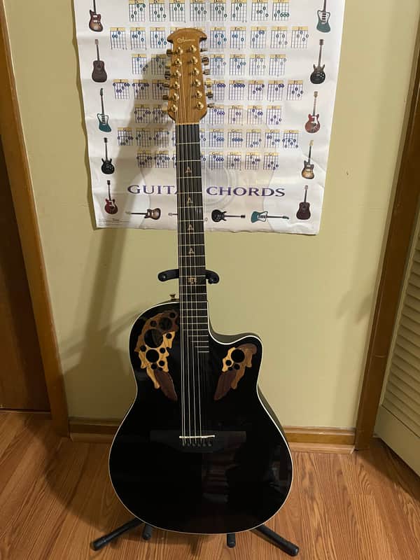 Ovation  Adamas Melissa Etheridge guitar MERB 12 string  2001 Ruby Redburst image 1
