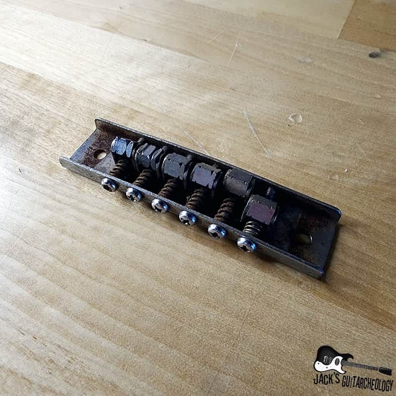 Teisco / Matsumoku MIJ Electric Guitar Bridge w/ Mute Bar (1960s) image 1