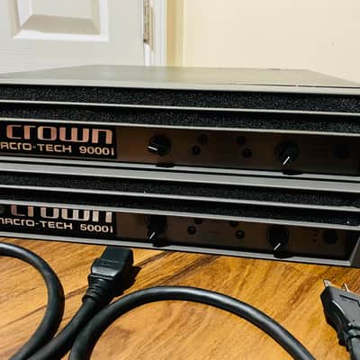 Crown Macro-Tech 9000i & 5000i Pro Amplifier W/ Power Cords | Made
