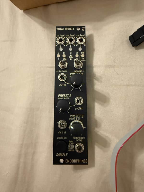 Endorphin.es Total Recall Eurorack Synth Module 2022 - Present - Black image 1