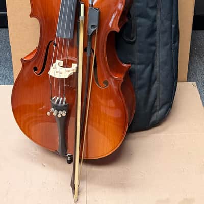 Lidl Model 40/1 3/4 Cello – Made in Czech Republic – Outfit w/ Bag, 2 Bows & Rosin – Ready to Play image 1