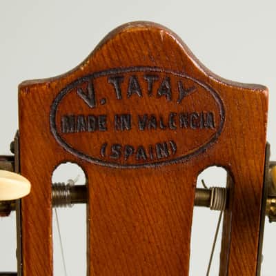 Vicente Tatay  Classical Guitar (late 1930s), period brown alligator chipboard case. image 13