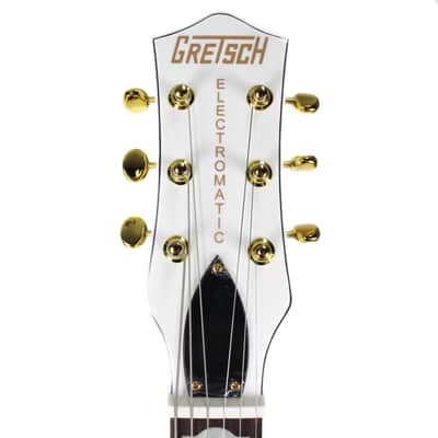 Gretsch G5434T-LTD Limited Edition Pro Jet in White and Gold Penguin Style Demo image 5