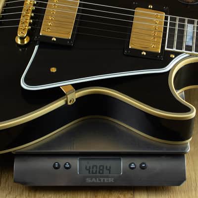 Gibson Custom M2M 1957 Les Paul Custom Reissue 2-Pickup VOS Ebony, Carmelita Neck, Lightweight Body 75611 image 5