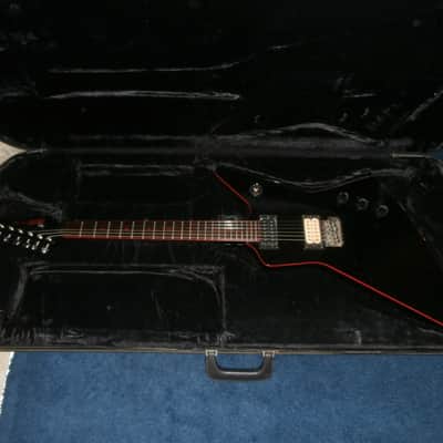 Vintage 1980's Hohner Professional EX Devil Explorer Electric Guitar w/ Case! image 1