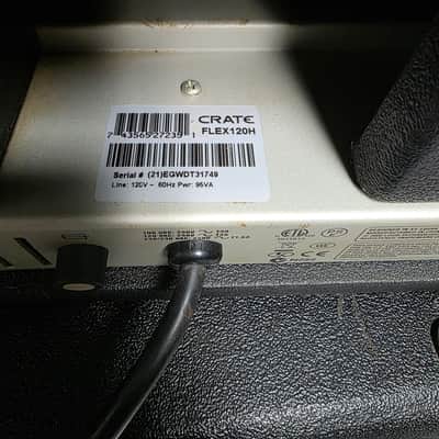 Crate FlexWave Model FW120H 120-Watt Guitar Amp Head with DSP and Channel Tracking 2000s - Black image 6