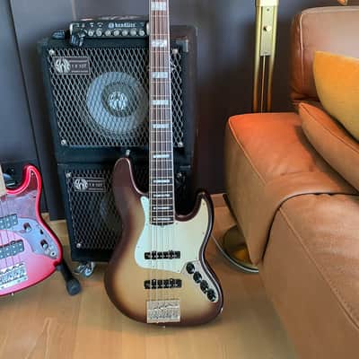 Fender Fender American Ultra Jazz Bass V RW MBST 2022 - Mochaburst image 4