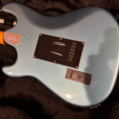 Ernie Ball Music Man Cutlass HSS Kaser B-52 2018 - 2021 - Vintage Turquoise Blue - OHSC, Tremolo, Strap, Strap Locks image 10