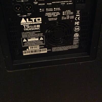 Alto Professional Alto TS SUB 18 Active 1200W Powered 18” Subwoofer Black image 5