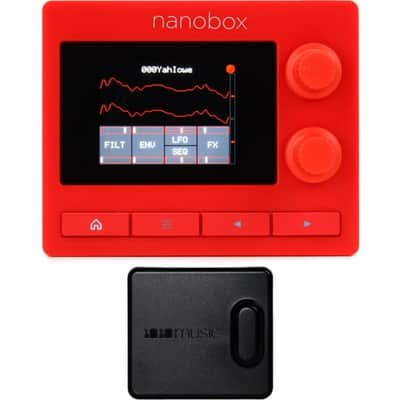 1010music Nanobox Fireball Wavetable Synthesizer Module with Battery Case image 2