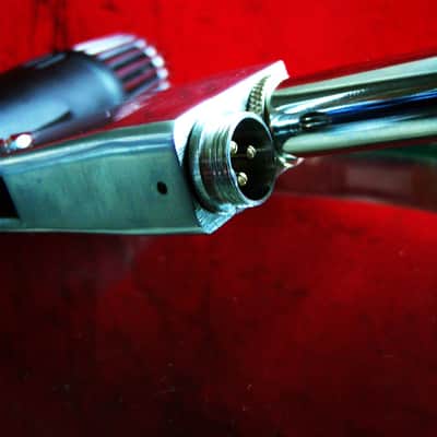 Vintage 1960's Olson M-219 dynamic cardioid microphone Dual Z w stand prop repair Calrad Shield Lafayette image 14