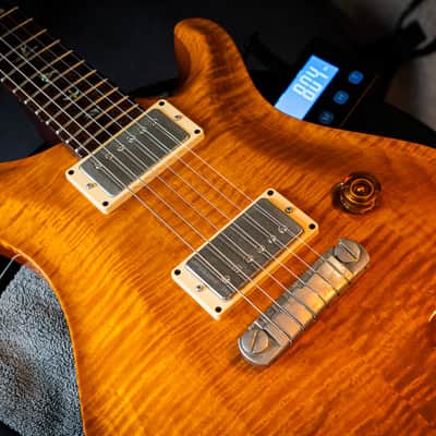PRS McCarty 1998 – Amber – Made in USA – Excellent Condition (Kind of Mint) – Rare Wide Fat Rosewood Neck – w/ OHSC & Paperwork image 14