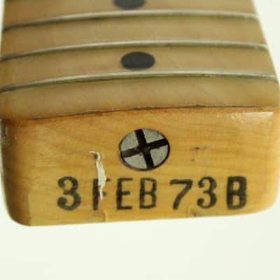1973 Vintage Fender Telecaster Maple 4-Bolt NECK USA ~CLEAN~ Tele 1970s image 8