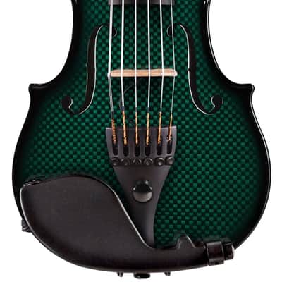 Glasser Carbon Composite Acoustic Electric 6-String Violin (4/4 Size) 2020s AE Green image 1