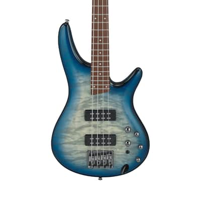 Ibanez SR400EQM-SCB SR Series Bass Guitar, Stained Cosmic Blue Starburst image 1