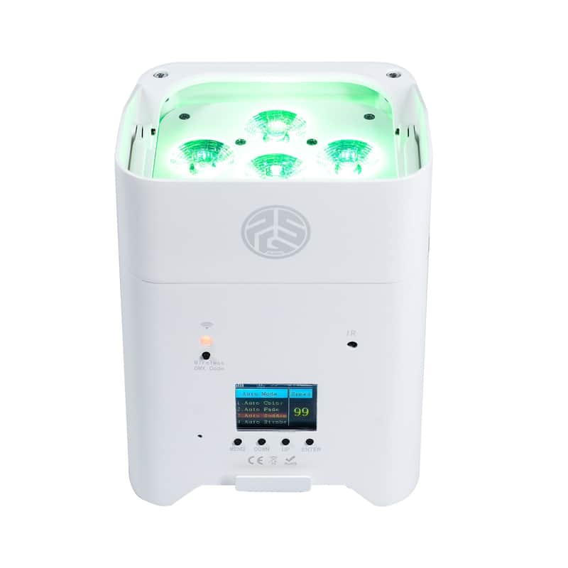 PSG Audio BP-6X18-W - 6x18W (108W) RGBWA+UV Wireless Battery Powered Par Light (White) image 1