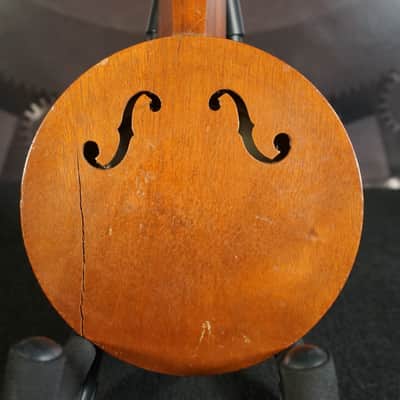 Antique Banjolele Ukulele - Closed Back with F Holes image 12
