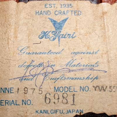 1975 Yairi D35 YW550 Natural + Case image 24