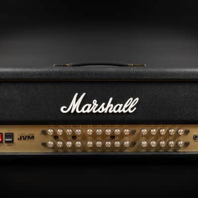 2012 Marshall JVM410HJS Joe Satriani Signature Edition - Black | Made in UK 4-Channel 100-Watt Guitar Tube Amp Head Top Collector's Condition | Custom Flight Case image 2