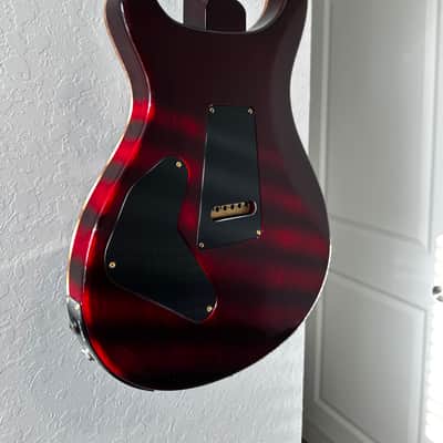 PRS P24 / Custom 24 Piezo 10-Top Fire Red Burst w/ gold hybrid hardware image 10