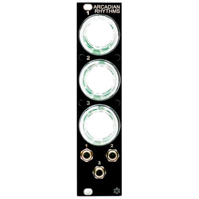 Synthrotek Arcadian Rhythms DIY Kit, White Buttons - Arcade Style Manual Gate Eurorack Kit image 2