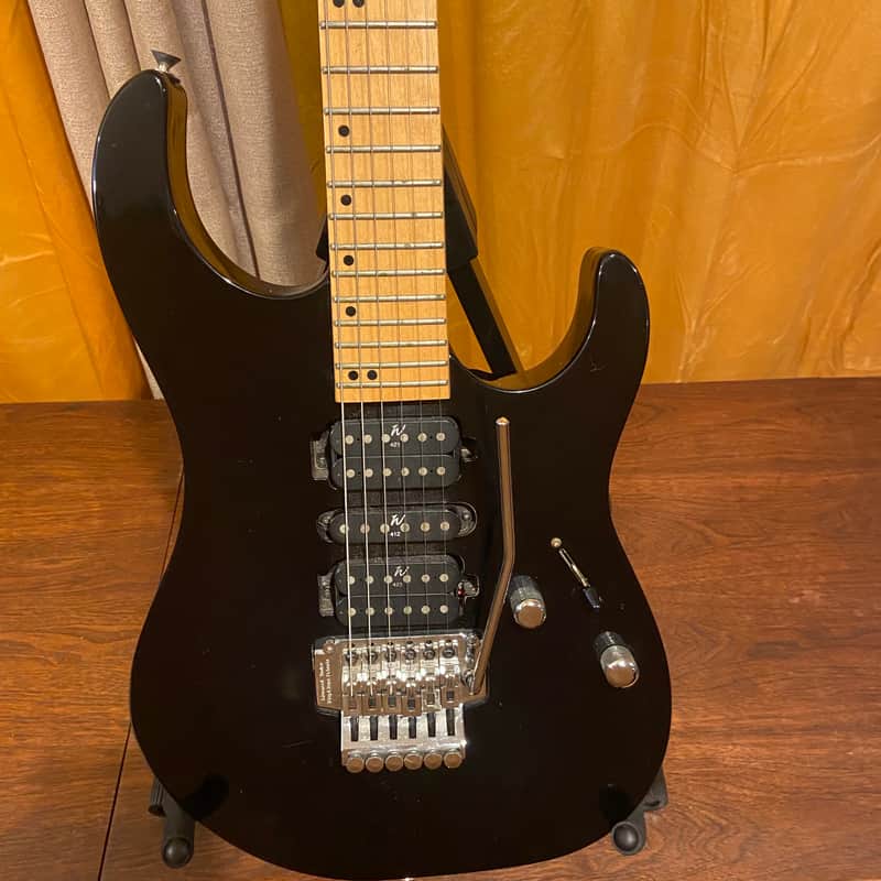 1990s Washburn MG-340 Mercury II Series Super Strat w/Floyd Rose Tremolo ~ Grover Jackson Designed ~ Black image 1