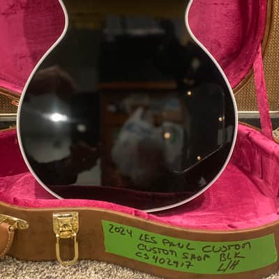 Gibson 2024 Lefty Les Paul Custom Custom shop Left Handed 2024 - Black image 3