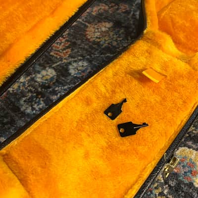 Gibson Custom Shop Lifton Historic Hardshell SG Case / Orange Goldenrod Interior / Left of the Dial image 3